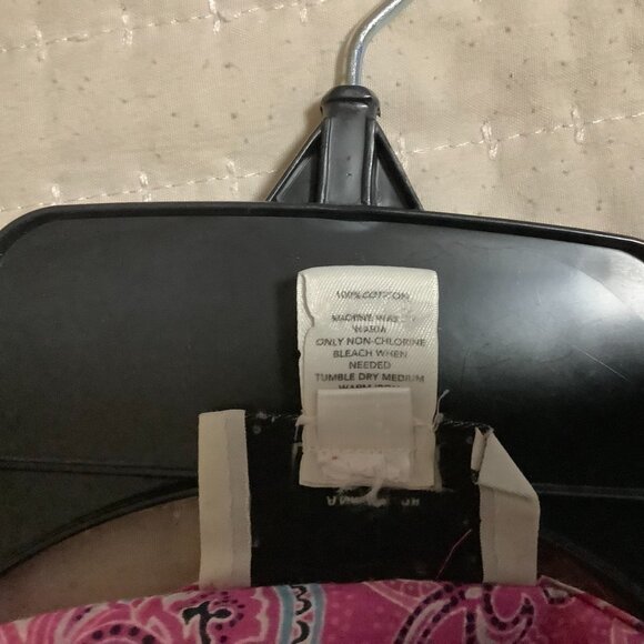 Ann Taylor Loft Blouse, pink & black, size small - Picture 5 of 5